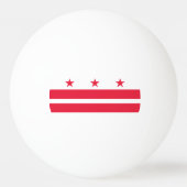 Vlag van Washington DC Pingpongballen (Achterkant)