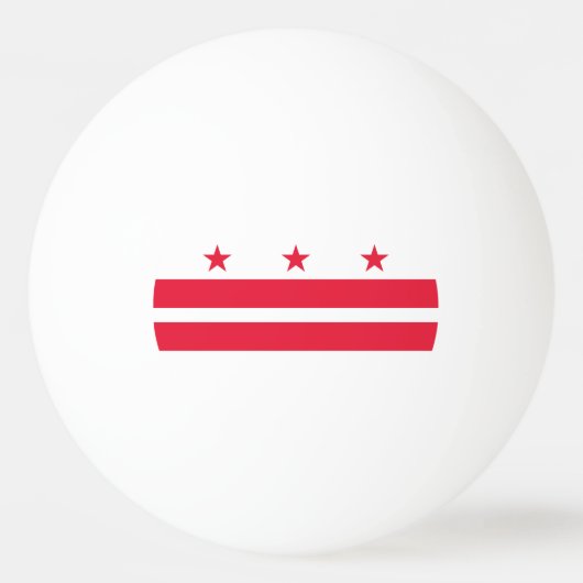 Vlag van Washington DC Pingpongballen (Voorkant)