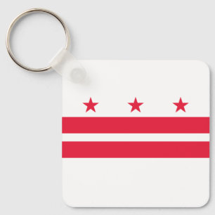 Vlag van Washington DC Sleutelhanger