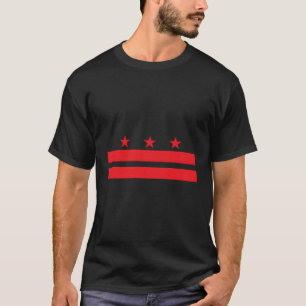 Vlag van Washington DC T-shirt
