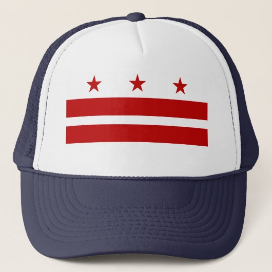 vlag van Washington DC Trucker Pet (Voorkant)