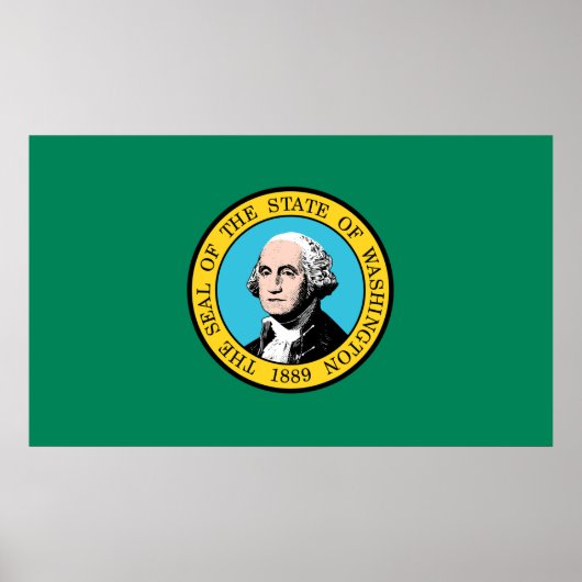 vlag van Washington Poster (Voorkant)