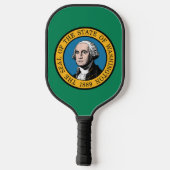 Vlag van Washington, Verenigde Staten van Amerika Pickleball Paddle (Achterkant)