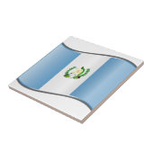 Vlag van Wavy Guatemala Tegeltje (Zijkant)