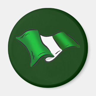 vlag van Wavy Nigerian voor Nigeriaanse bewonderaa Magneet