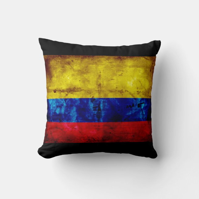 Vlag van Weathered Colombia Kussen (Voorkant)