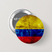 Vlag van Weathered Colombia Ronde Button 5,7 Cm (Voorkant /achterkant)
