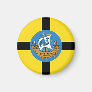 Vlag van Wellington City, Nieuw-Zeeland Magnet Magneet