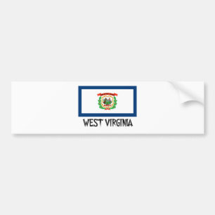 Vlag van West Virginia Bumpersticker