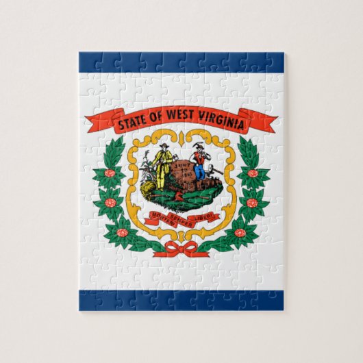 Vlag van West Virginia Legpuzzel (Verticaal)