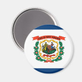 Vlag van West Virginia Magneet (Voorkant / Achterkant)