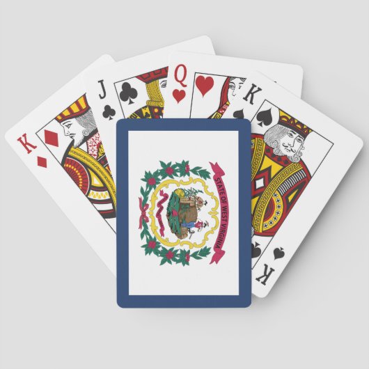 Vlag van West Virginia Pokerkaarten (Achterkant)