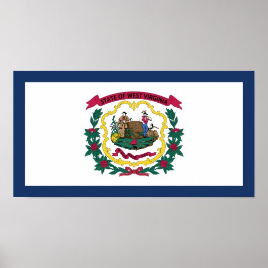 Vlag van West Virginia Poster (Voorkant)