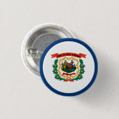 Vlag van West Virginia Ronde Button 3,2 Cm (Voorkant /achterkant)