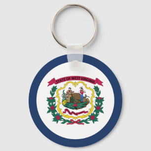 Vlag van West Virginia Sleutelhanger