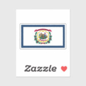 Vlag van West Virginia, VS Sticker (Vel)