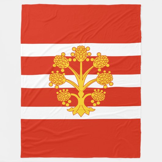 Vlag van Westmorland Fleece Blanket Deken (Voorkant)