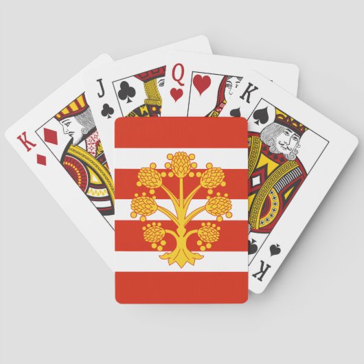 Vlag van Westmorland Spelkaarten Pokerkaarten (Achterkant)