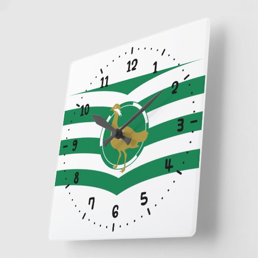 Vlag van Wiltshire Square Wall Clock Vierkante Klok (Hoek)