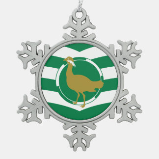 Vlag van Wiltshire Tin Sneeuwvlok Ornament