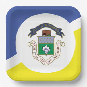 Vlag van Winnipeg, Manitoba Papieren Bordje