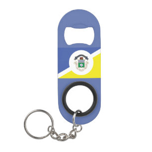 Vlag van Winnipeg, Manitoba Sleutelhanger Flesopen Mini Flessenopener