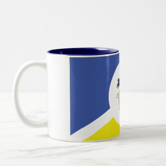 Vlag van Winnipeg, Manitoba Two-Tone Coffee Mok (Links)