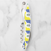 Vlag van Winnipeg, Manitoba Waiter's Corkschroef Kurkentrekker (Voorkant)