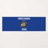 Vlag van Wisconsin (VS-staat) Yogamat (Voorkant (horizontaal))