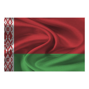 Vlag van Wit-Rusland Foto Afdruk