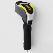 Vlag van Wolgadeutsche (zwart-gele/witte versie) Golfheadcover (Schuin)