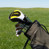 Vlag van Wolgadeutsche (zwart-gele/witte versie) Golfheadcover (Insitu)