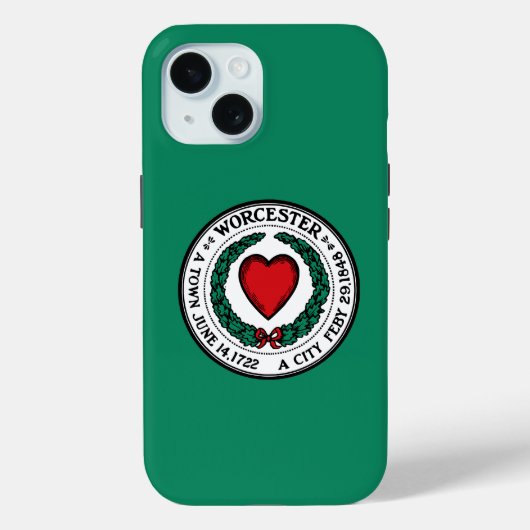 Vlag van Worcester, Massachusetts Case-Mate iPhone Case (Achterkant)