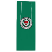 Vlag van Worcester, Massachusetts Wine Gift Bag Wijn Cadeautas (Voorkant)
