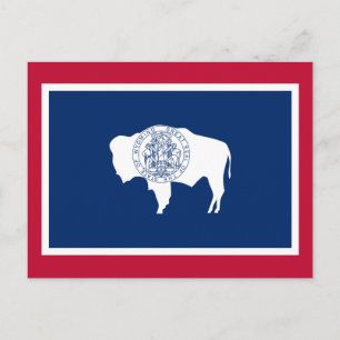 Vlag van Wyoming Briefkaart