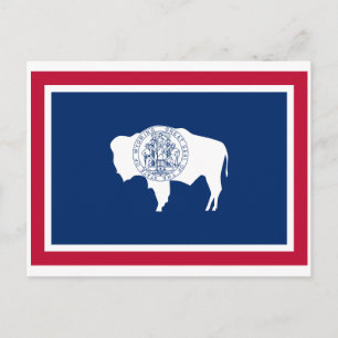 Vlag van Wyoming Briefkaart