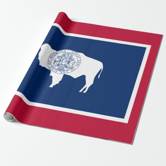 Vlag van Wyoming Cadeaupapier (Uitgerold)