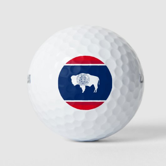 VLAG VAN WYOMING GOLFBALLEN (Voorkant)