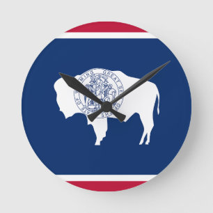Vlag van Wyoming Ronde Klok