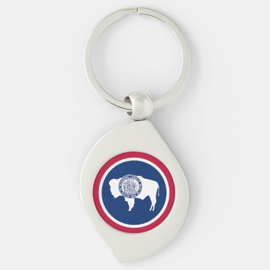 Vlag van Wyoming Sleutelhanger (Voorkant)