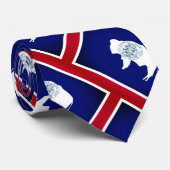 Vlag van Wyoming Stropdas (Opgerold)