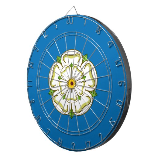 Vlag van Yorkshire (Engeland) Dartbord (Voorkant Rechts)