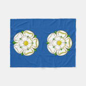 Vlag van Yorkshire Fleece Deken (Voorkant (Horizontaal))