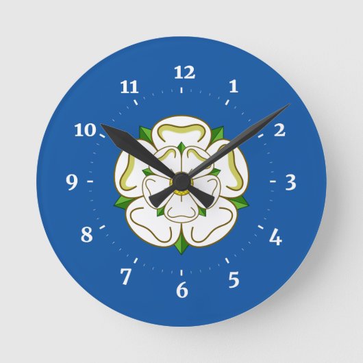 Vlag van Yorkshire Square Wall Clock Ronde Klok (Voorkant)