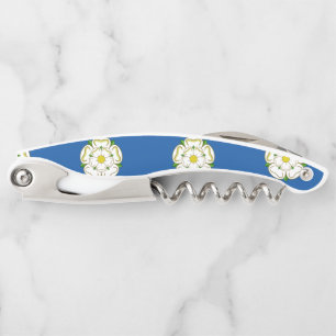 Vlag van Yorkshire Waiter's Corkschroef Kurkentrekker