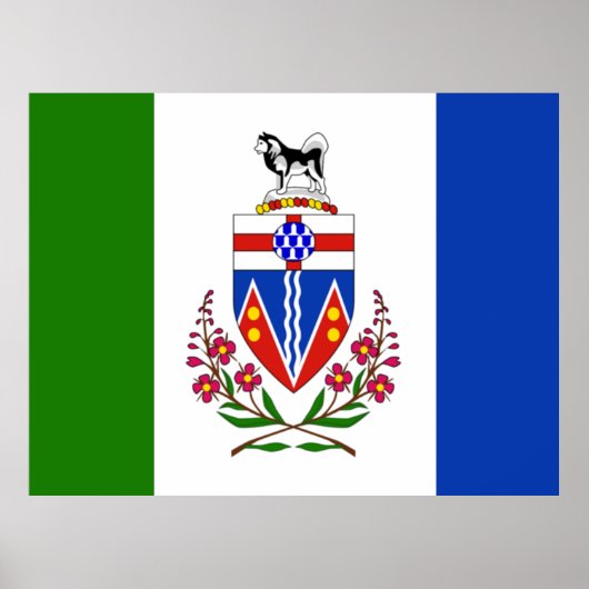 Vlag van Yukon, Canada Poster (Voorkant)
