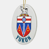 Vlag van Yukon Territory - Canada Keramisch Ornament (Links)