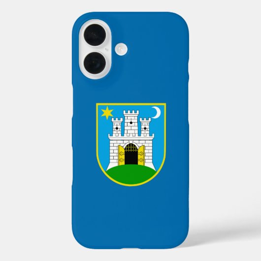 Vlag van Zagreb, Kroatië Case-Mate iPhone Case (Achterkant)