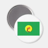 vlag van Zaïre-Congo Magneet (Voorkant / Achterkant)