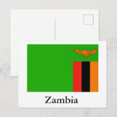 Vlag van Zambia Briefkaart (Voorkant / Achterkant)